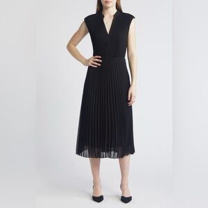 Brand new women’s size 6 Boss Elegant Black Midi Dress